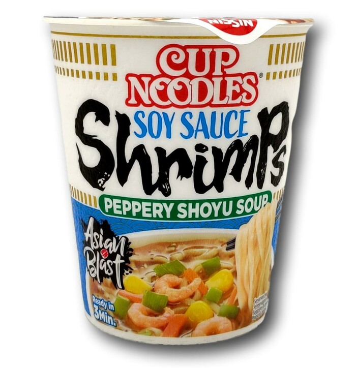 Nissn cup noodle soy sauce shrimp 63g image