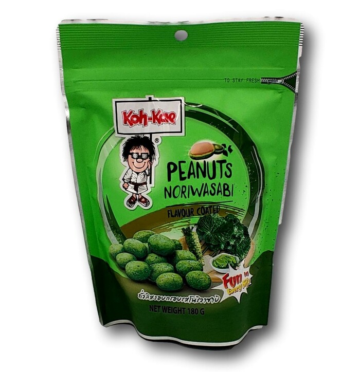 KOH-KAE Wasabi Nori Coated Peanuts Bag 180g image