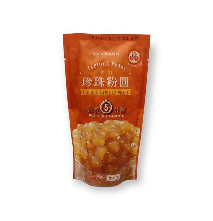 Wufuyuan Bubble Tea Golden Tapioca Pearl  250 g image