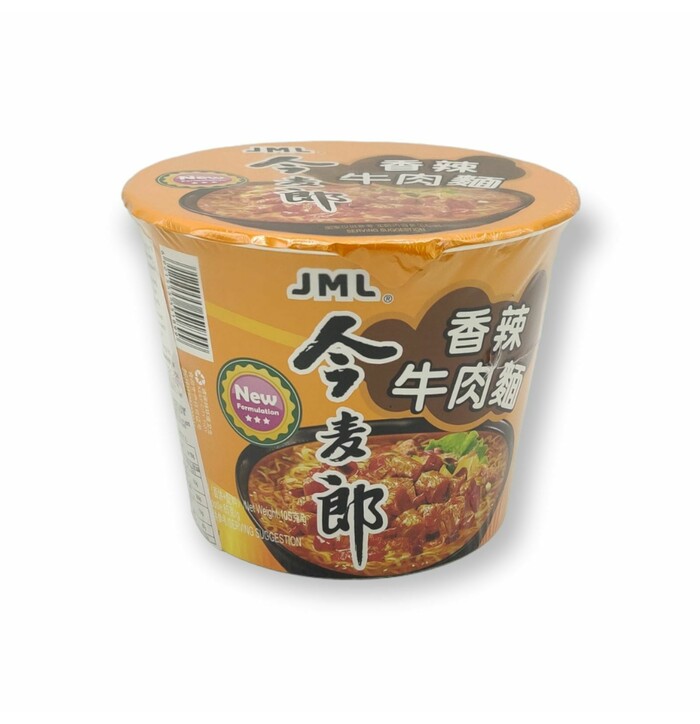 Jinmailang Bowl Noodle Spicy Beef Fl 105g image