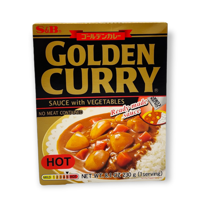 S&B EX Golden Vege Curry Retort Karakuchi tulinene kuva