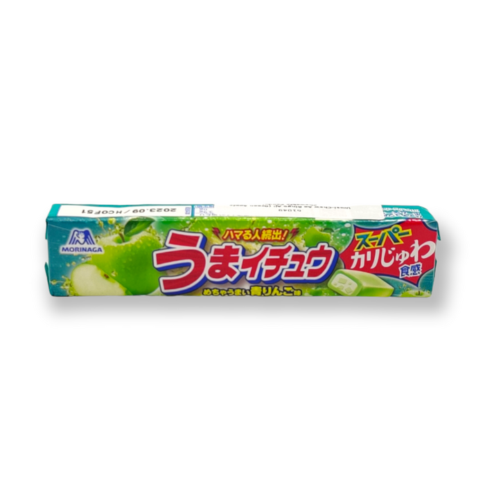 Morinaga Umai-Chew Green Apple Chewable Candy 12p image