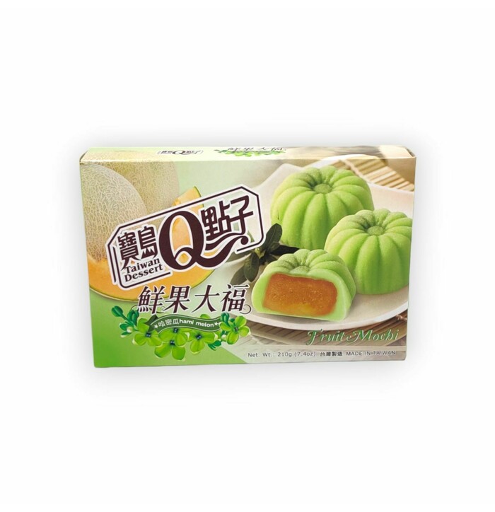 Q Brand Fruit Mochi Hami Melon 210g image