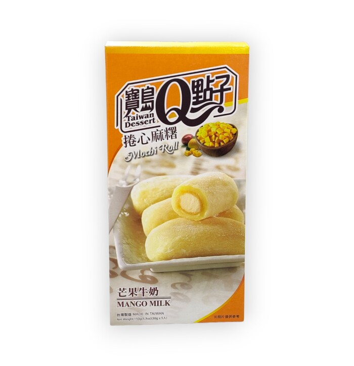 Q Brand TW Mango Milk Mochi Roll 150g image