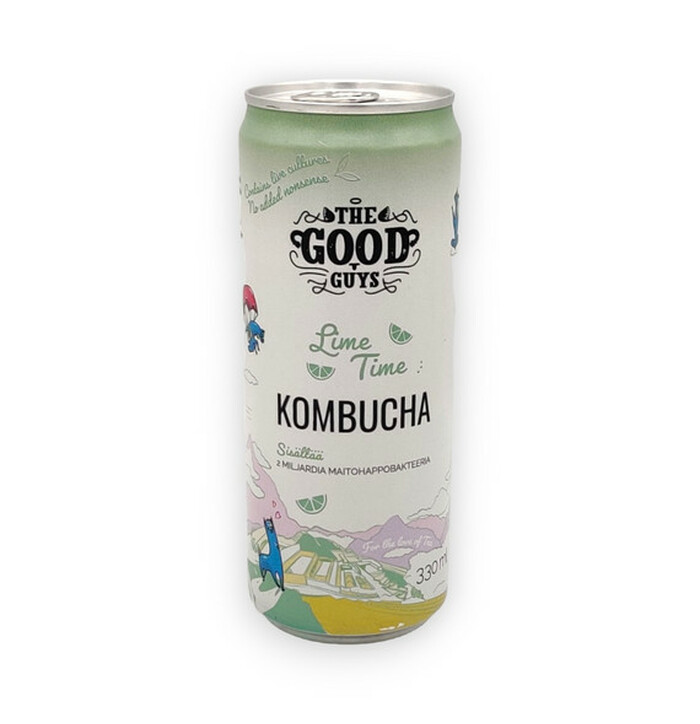 The Good Guys Kombucha Lime Time 0,33l kuva