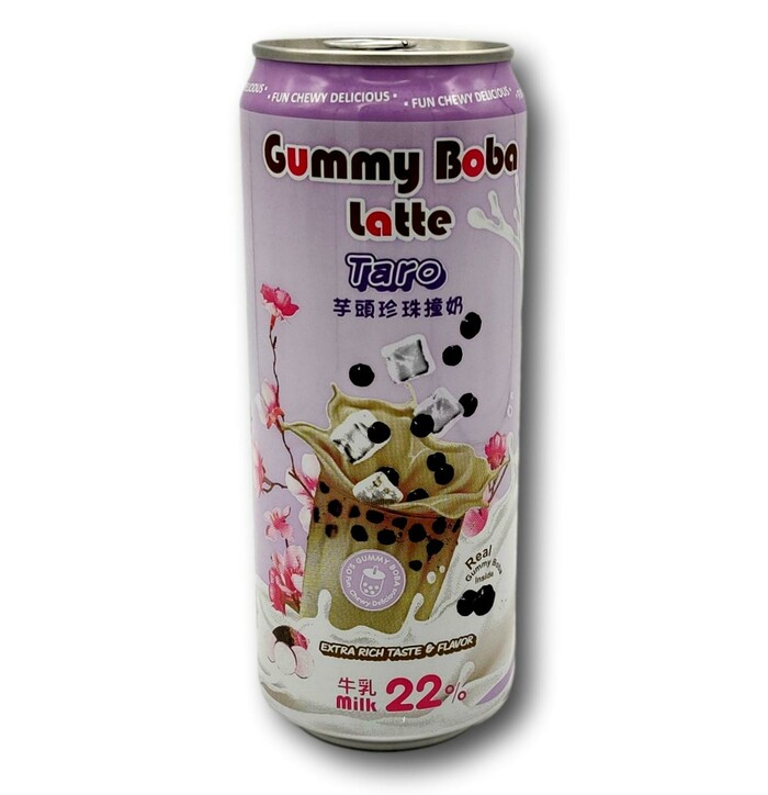 O's Bubble Gummy Boba Latte Taro 470ml image