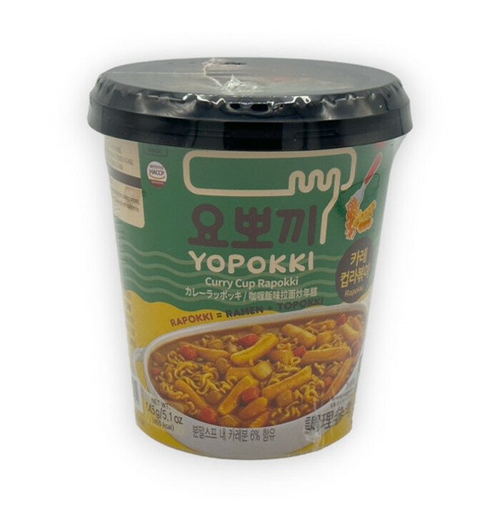 Yopokki Ricecake&Ramen Cup Curry 145g image